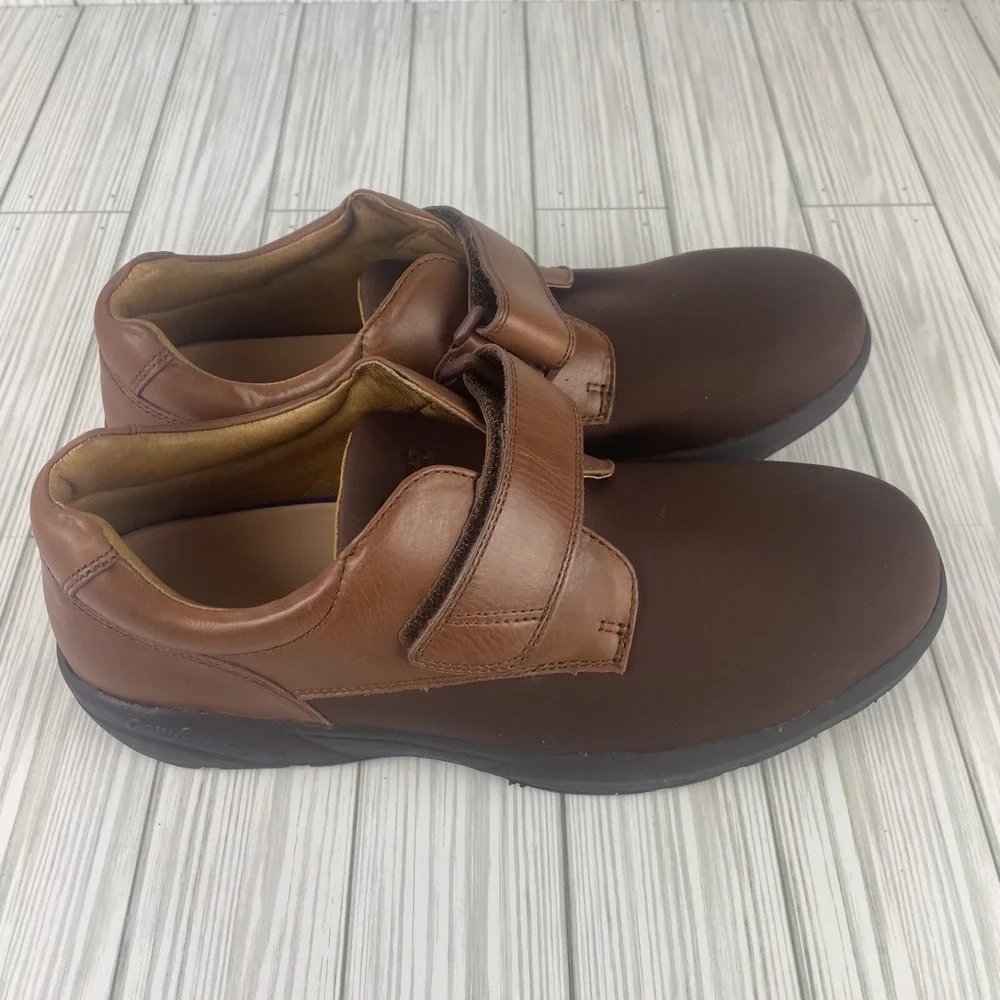 Dr. Comfort Brian Mens Stretchable Diabetic Casual Strap Shoe Brown 6520 Size 11